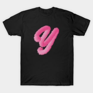 y Pink Animal Initials T-Shirt